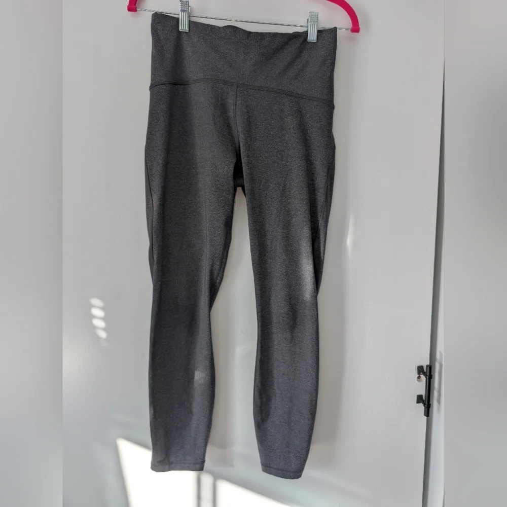 Lululemon Heather Leggings with Charcoal Accents